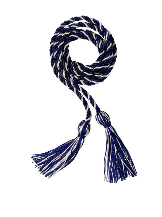 Cordón de Honor Azul Marino y Blanco de secundaria