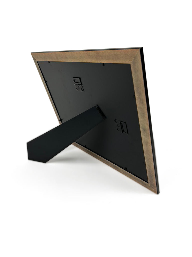 Marco para diploma de graduación de madera auténtica, cerezo brillante con adornos dorados | Se adapta a certificados de 8,5" x 11" o 11" x 14"