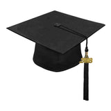 Birrete, toga y borla negro mate de secundaria - Graduacion