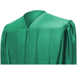 Birrete, toga y borla verde esmeralda brillante de primaria - Graduacion