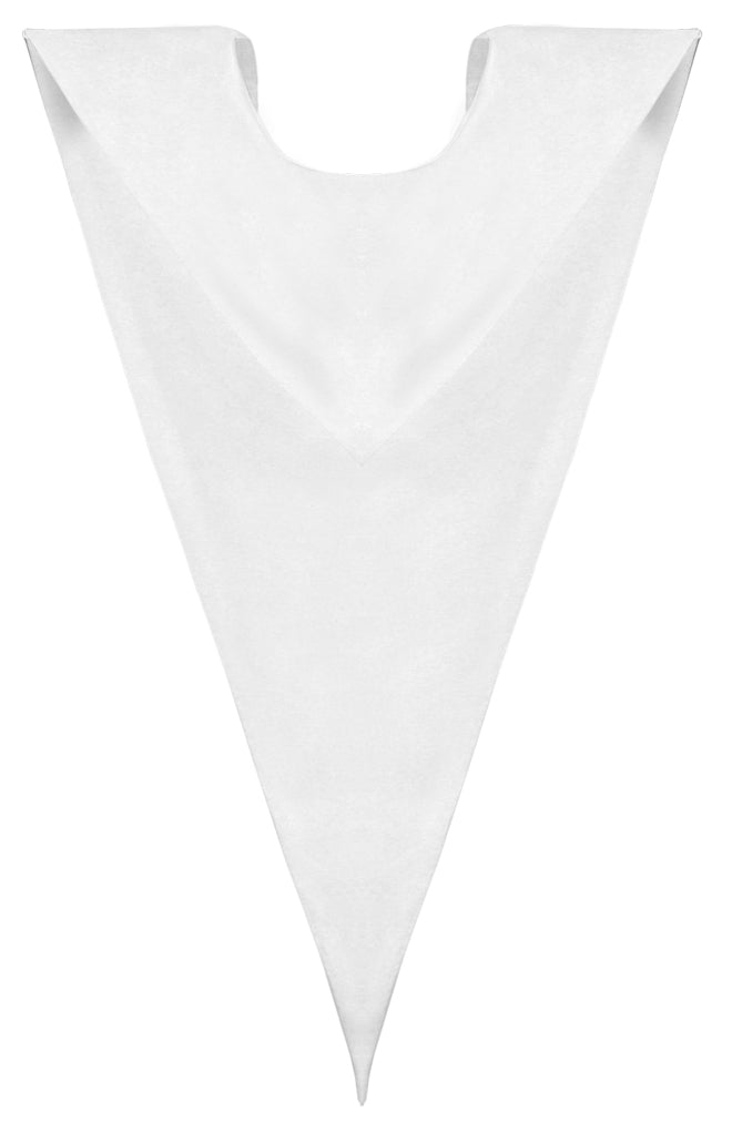 Estola en v blanco de secundaria - Graduacion