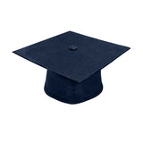 Birrete, toga y borla azul marino mate de primaria - Graduacion