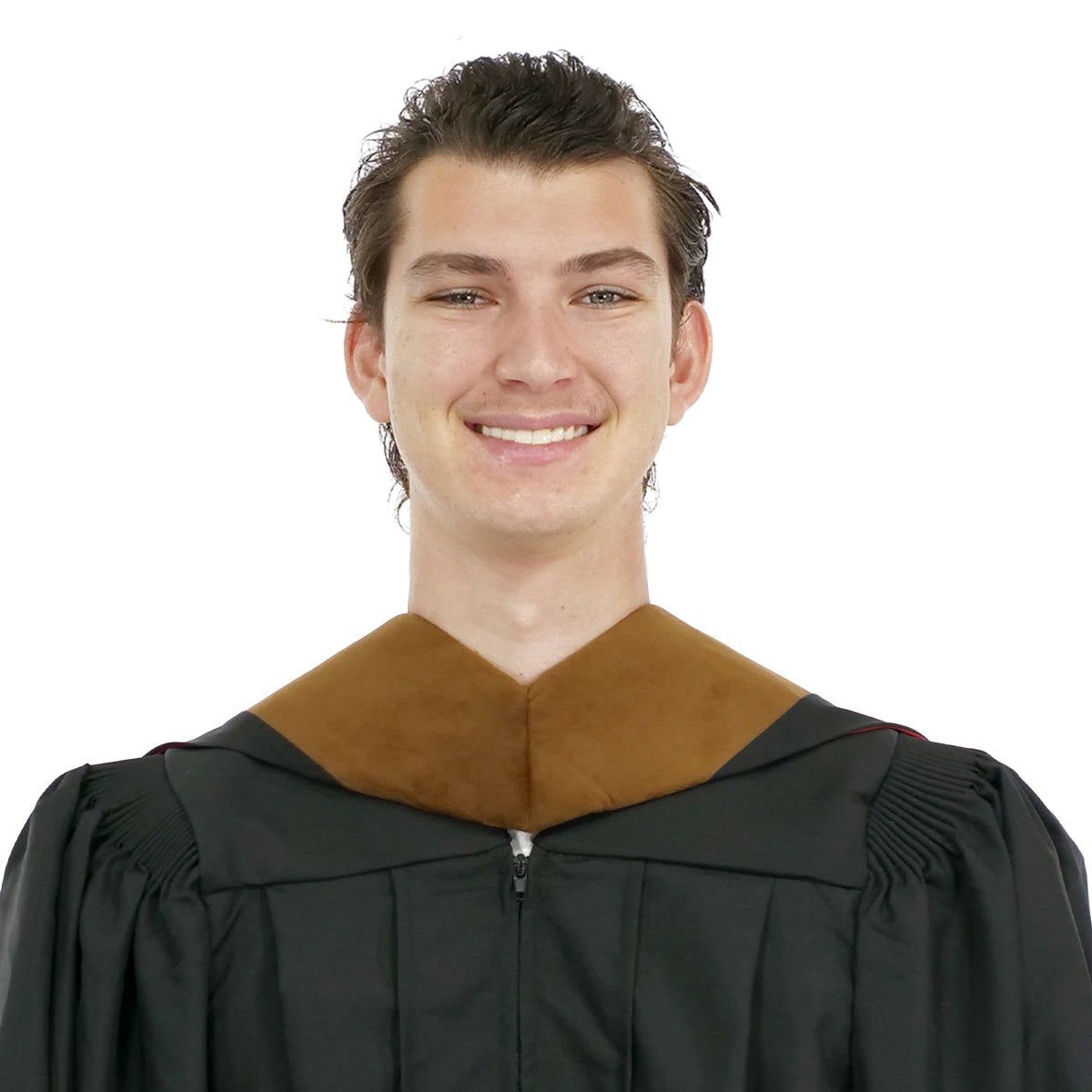 Muceta de Licenciatura/Maestría de lujo - Terciopelo marrón, rojo y blanco