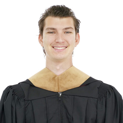 Muceta de Licenciatura/Maestría de lujo - Terciopelo pardo, rojo y blanco