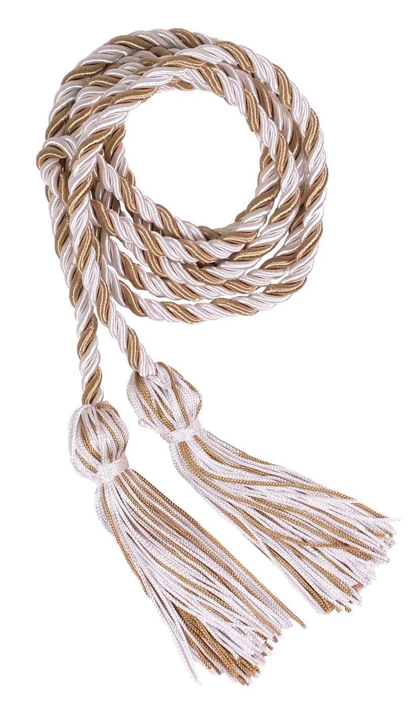 Cordón de honor Blanco y Oro Antiguo