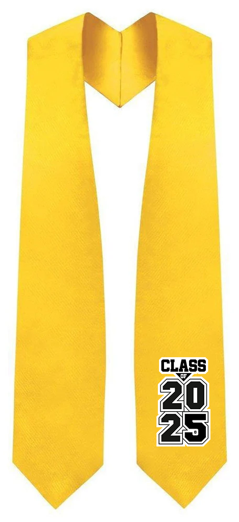 Estola de Graduación Dorada "Clase de 2025/2026"