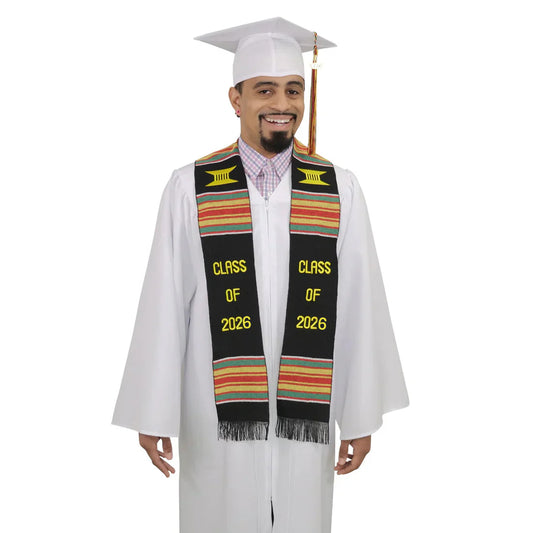 Estola Kente de Graduación Clase de 2025/2026