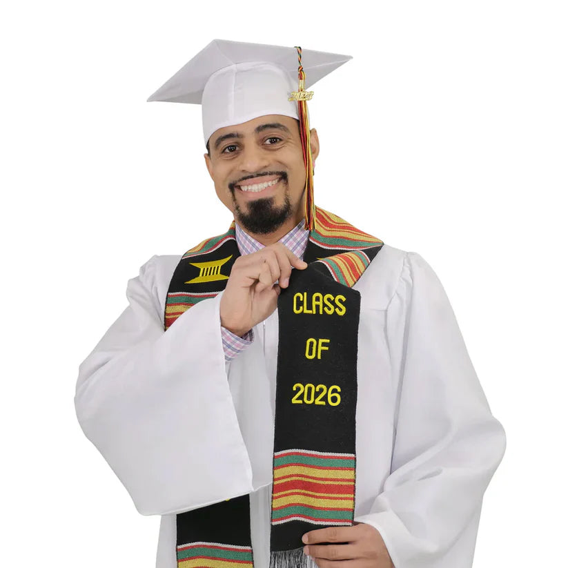 Estola Kente de Graduación Clase de 2025/2026