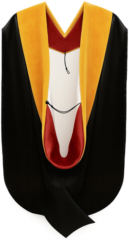 Muceta de Doctorado en Ciencias - Rojo y Blanco