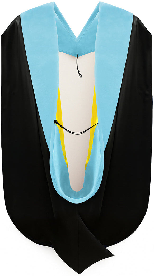 Muceta de Doctorado en Educación - Celeste y Dorado