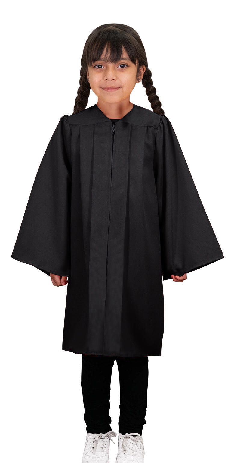 Toga negra mate de preescolar
