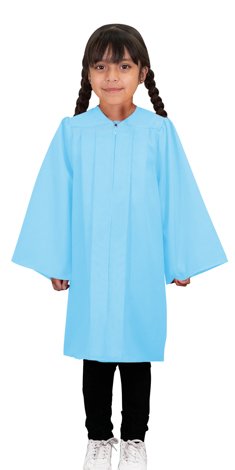 Toga celeste mate de preescolar