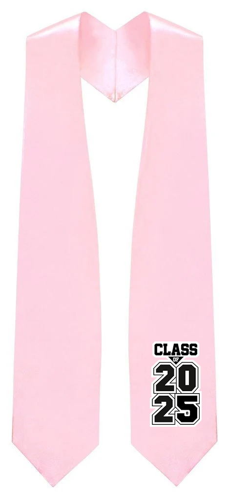 Estola de Graduación Rosa "Clase de 2025/2026"