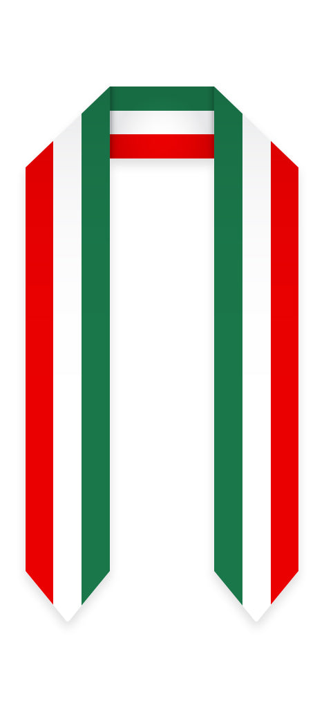 Estola de graduación con bandera de Italy