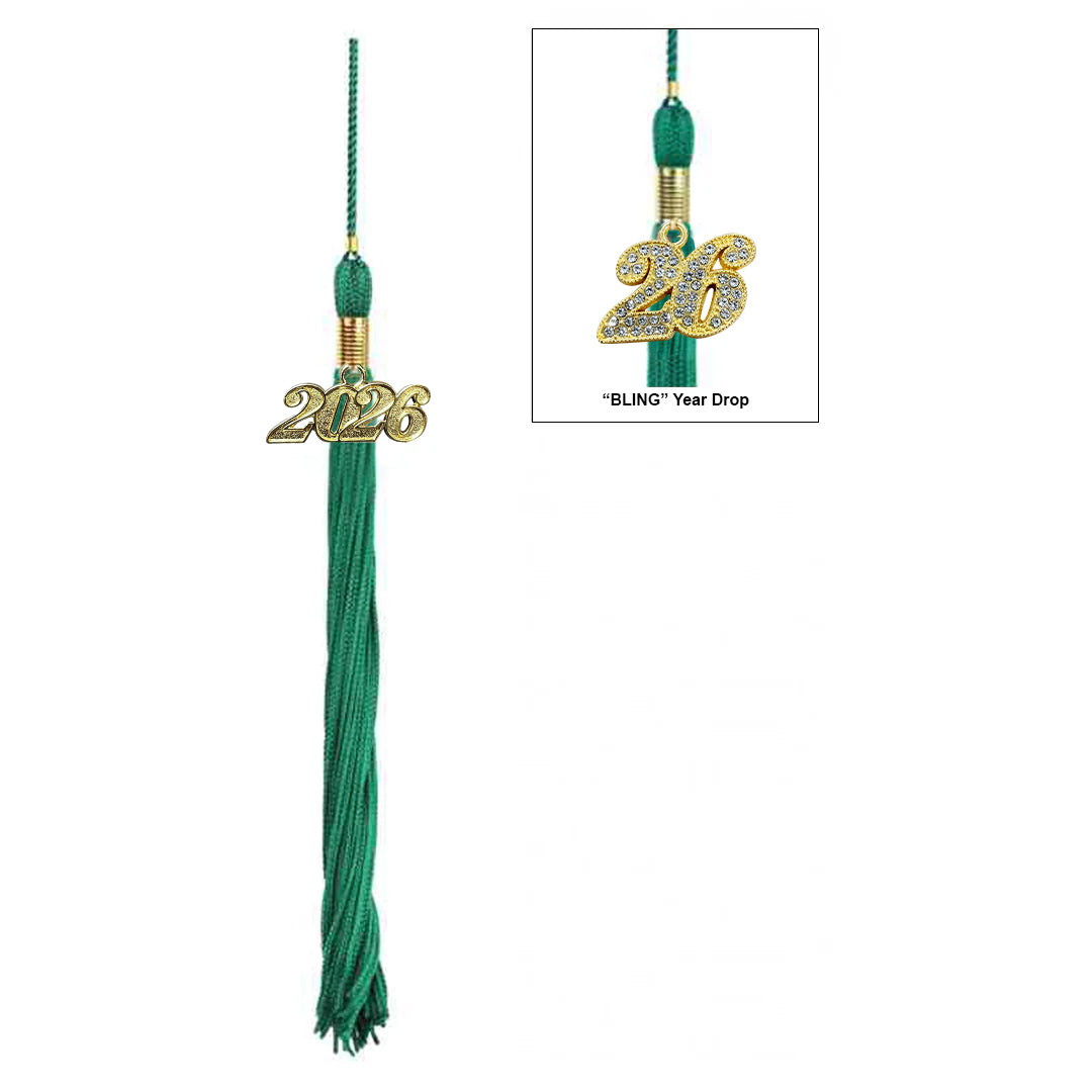 Birrete, toga y borla verde esmeralda mate de licenciatura