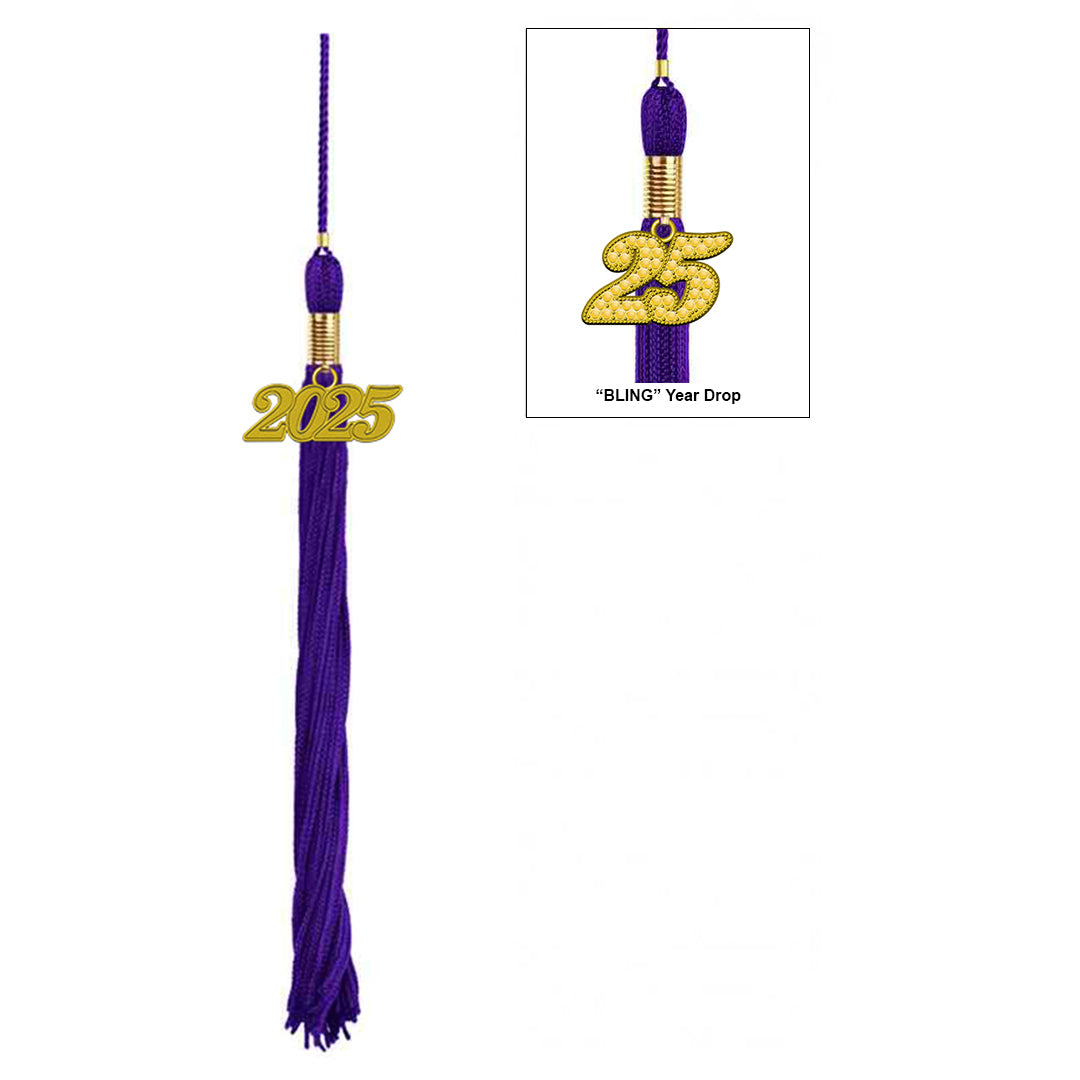 Borla violeta de universidad