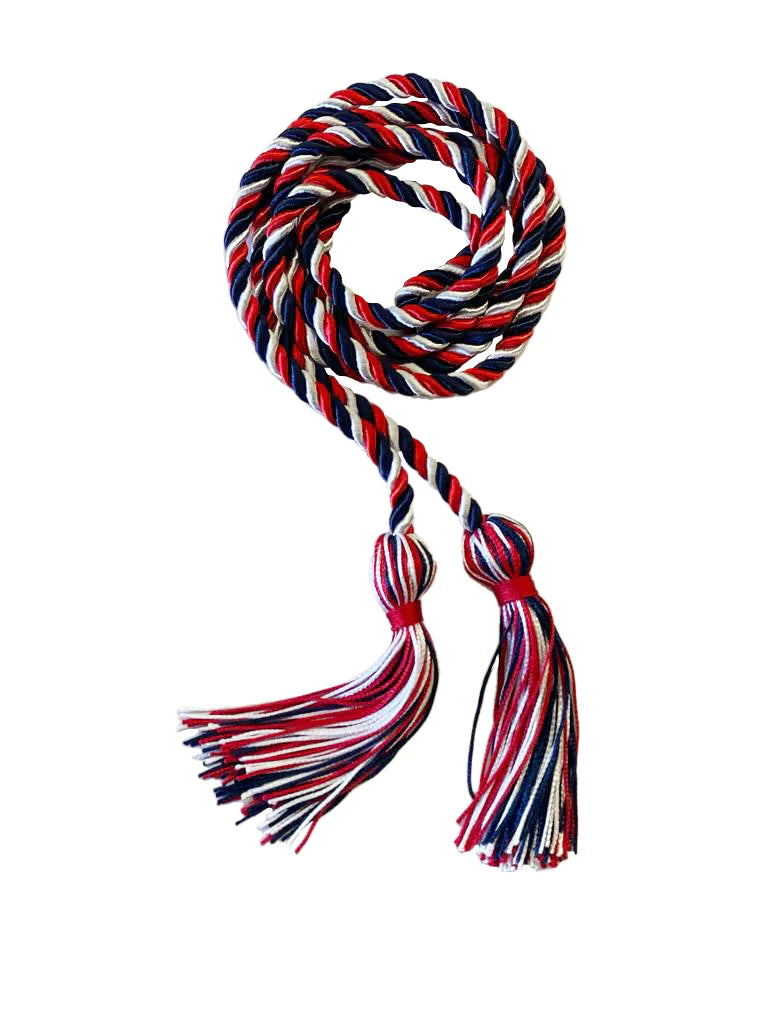 Cordón de honor Rojo, Azul Marino y Blanco