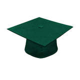 Birrete, toga y borla verde cazador mate de licenciatura - Graduacion