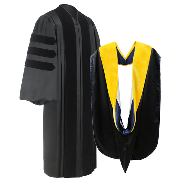 Paquete de toga y muceta de doctorado de lujo - Graduacion