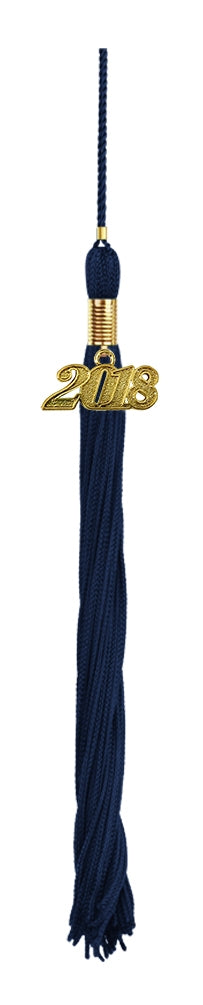 Borla azul marino de secundaria - Graduacion
