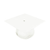 Birrete, toga y borla blanco brillante de licenciatura - Graduacion