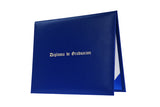 Porta diploma impreso azul Francia de preescolar - Graduacion