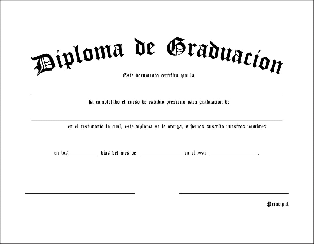 Diploma de graduación de secundaria - Graduacion