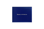 Porta diploma impreso azul Francia de preescolar - Graduacion