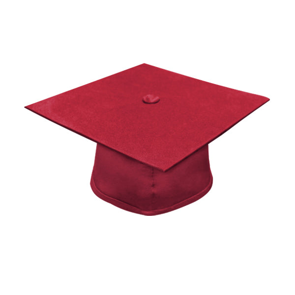 Birrete, toga y borla rojo mate de primaria - Graduacion