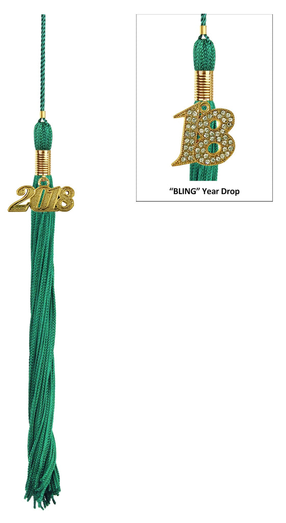 Borla verde esmeralda de primaria - Graduacion