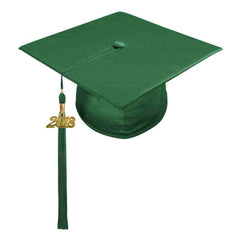 Birrete y borla verde cazador de preescolar - Graduacion