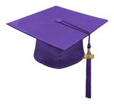 Birrete y borla violeta mate de primaria - Graduacion