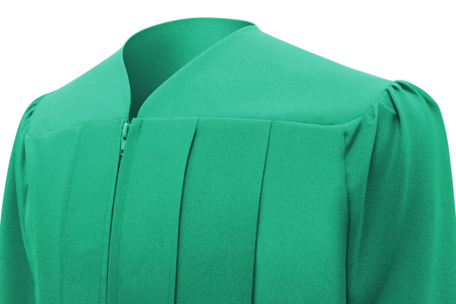 Birrete, toga y borla verde esmeralda mate de licenciatura - Graduacion