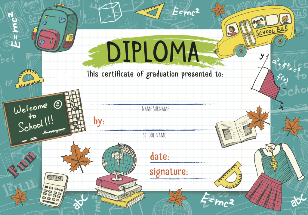 Diploma de preescolar - Graduacion