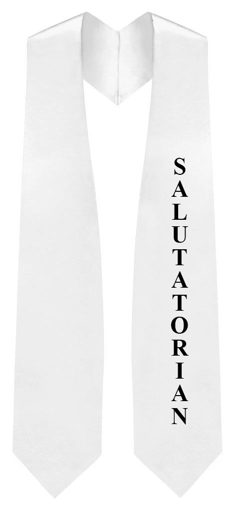 Estola blanca de discurso de apertura de secundaria - Graduacion