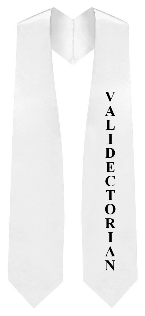Estola blanca de discurso de fin de curso de secundaria - Graduacion