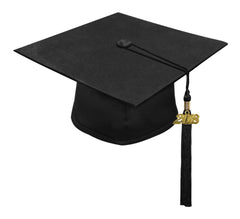Birrete y borla negro mate de secundaria - Graduacion