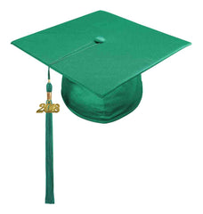 Birrete y borla verde esmeralda de preescolar - Graduacion