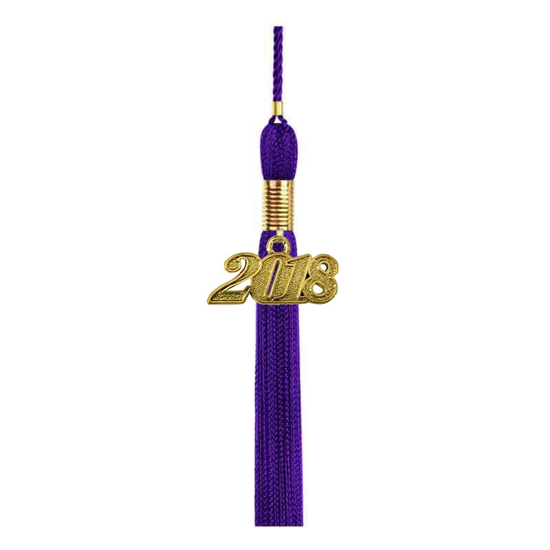 Birrete y borla violeta mate de secundaria - Graduacion