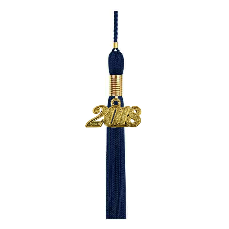 Birrete, toga y borla azul marino mate de secundaria - Graduacion