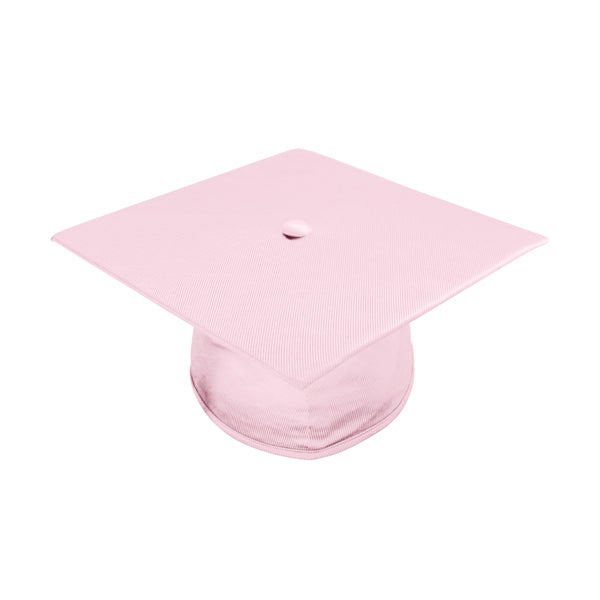 Birrete, toga y borla rosado brillante de primaria - Graduacion