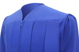 Birrete, toga y borla azul francia mate de primaria - Graduacion