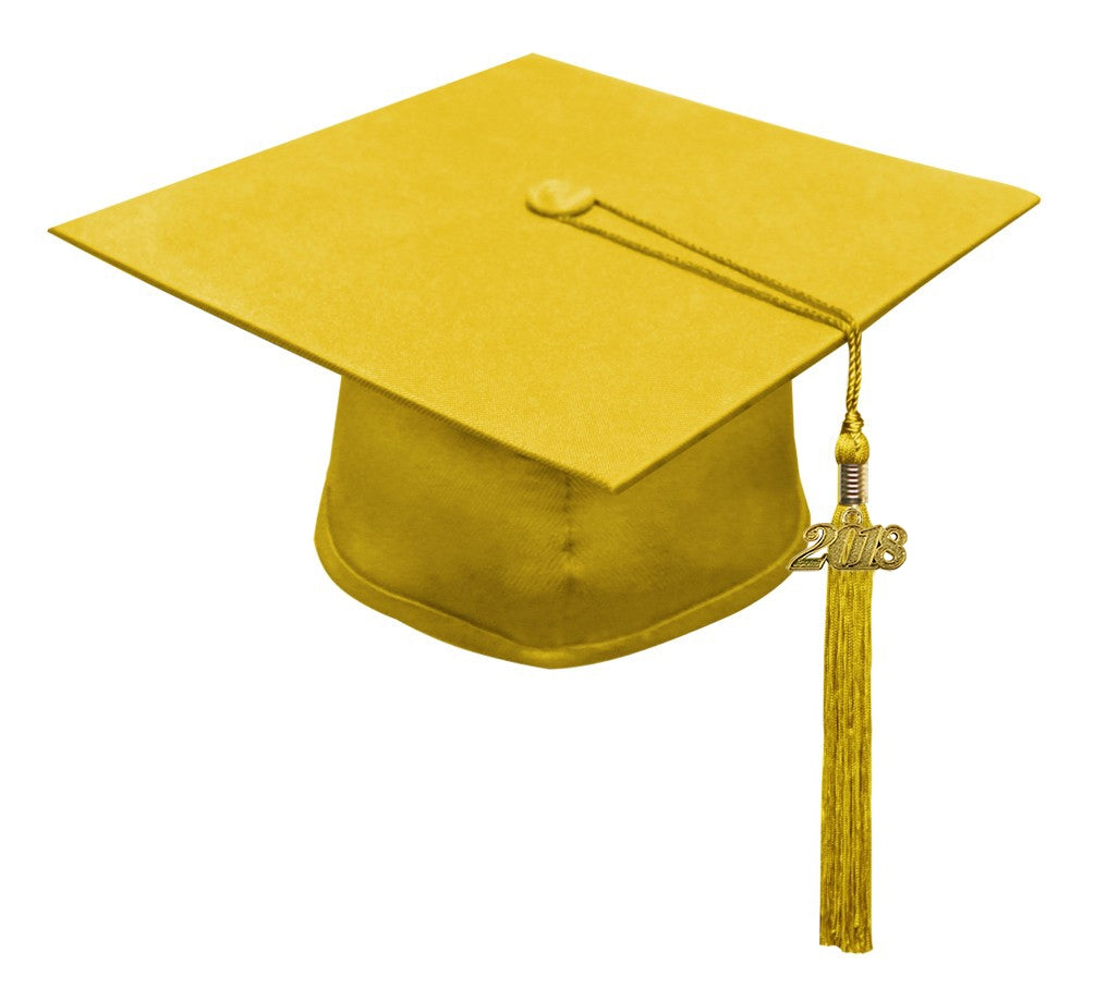 Birrete y borla dorado mate de secundaria - Graduacion