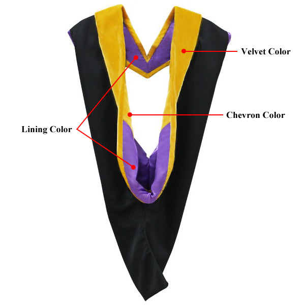 Muceta de licenciatura negro de lujo - Graduacion