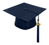 Birrete y borla azul marino mate de secundaria - Graduacion