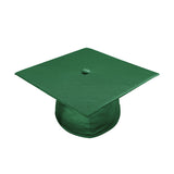 Birrete, toga y borla verde cazador brillante de secundaria - Graduacion