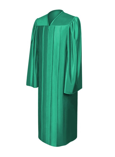 Toga verde esmeralda brillante de universidad - Graduacion