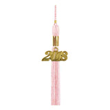 Birrete, toga y borla rosado brillante de secundaria - Graduacion